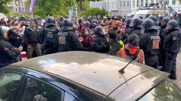 30 Festnahmen bei Nakba-Demo in Berlin
