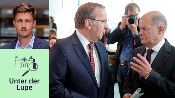 Collage: Torben Lehning, Scholz und Pistorius 