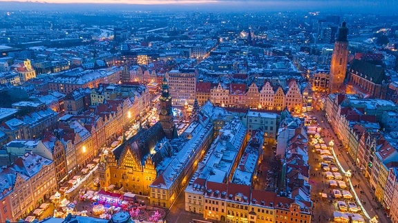 Breslauer Markt in der Adventszeit